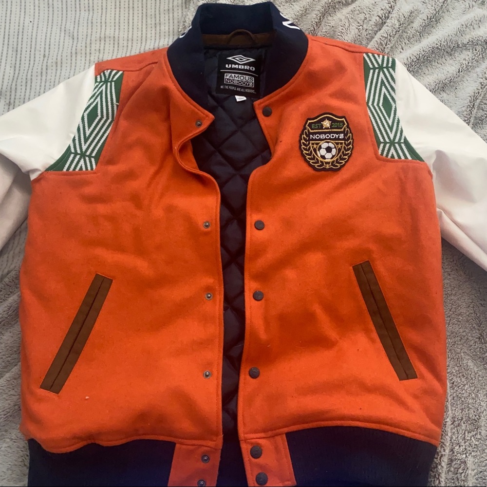 New Famous Nobody x Umbro Varsity Jacket